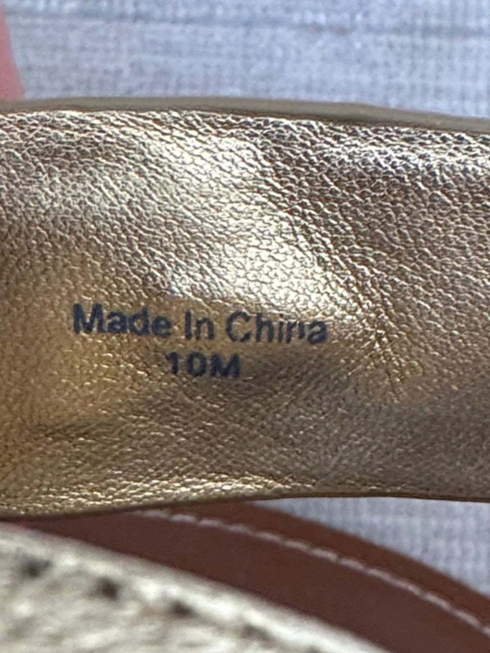 Kate Spade Metallic Gold Sandals Size 10 - Picture 6 of 6